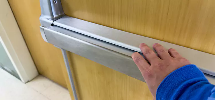 Installing a Push Bar on a Door Boise